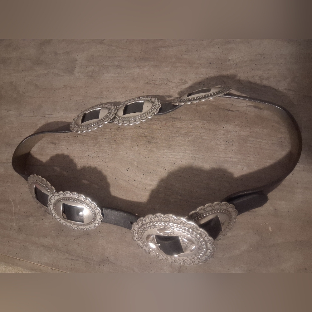 Ralph Lauren LRL Concho Leather Western Native Belt Size Medium